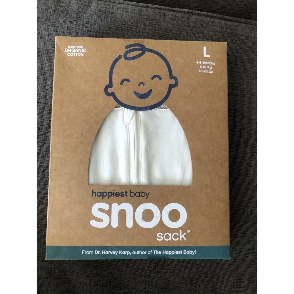 SNOO Sleep Sack Swaddle Happiest Baby Size Large White New